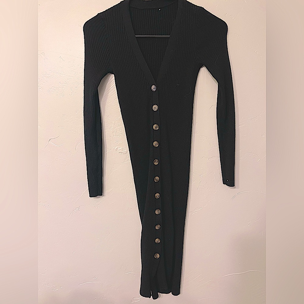 Black sweater dress